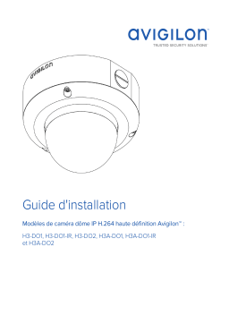 Avigilon H3 Dome Camera (Outdoor Surface Mount) Guide d'installation