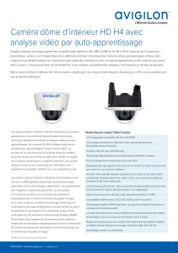 Avigilon H4A Dome Camera (Indoor) Fiche technique