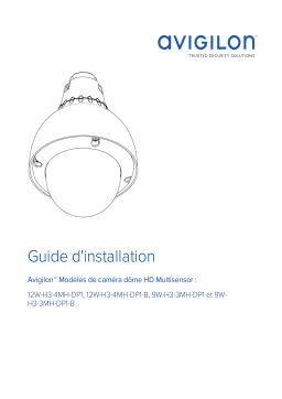 Avigilon H3 Multisensor Camera (Pendant Mount) Guide d'installation