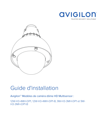 Avigilon H3 Multisensor Camera (Pendant Mount) Guide d'installation | Fixfr