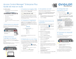 Avigilon ACM 6 Enterprise Plus Mode d'emploi