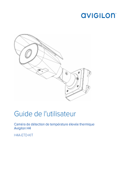 Avigilon H4 Thermal Elevated Temperature Detection Camera Guide d'installation