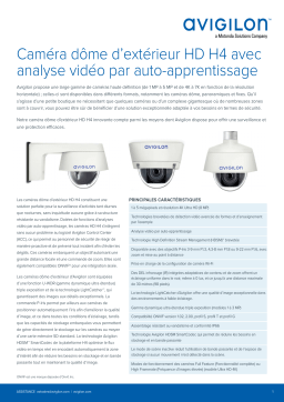 Avigilon H4A Dome Camera (Outdoor) Fiche technique