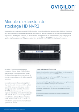 Avigilon Storage Expansion for NVR (Series 3) Fiche technique