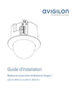 Avigilon H3 Multisensor Camera (In-Ceiling Mount) Guide d'installation