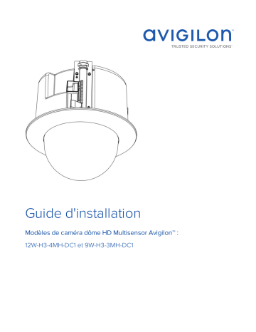 Avigilon H3 Multisensor Camera (In-Ceiling Mount) Guide d'installation | Fixfr
