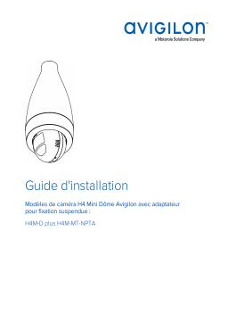 Avigilon H4 Mini Dome Camera (Pendant) Guide d'installation