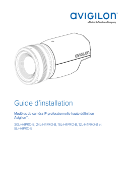 Avigilon H4 Pro Camera Guide d'installation
