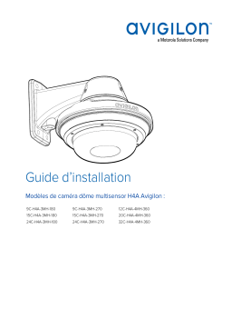 Avigilon H4 Multisensor Camera Guide d'installation