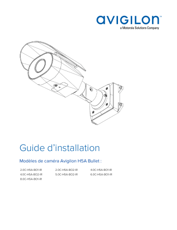 Avigilon H5A Camera (Bullet) Guide d'installation | Fixfr