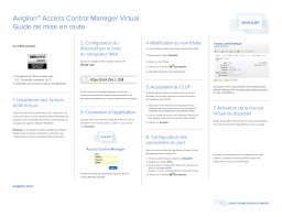 Avigilon ACM 5 Virtual Mode d'emploi