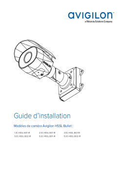 Avigilon H5SL Bullet Camera Guide d'installation