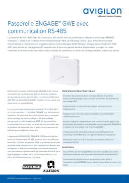 Avigilon ENGAGE GWE Gateway Fiche technique