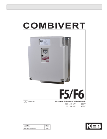 KEB F5/F6 Boîtier R Installation manuel | Fixfr