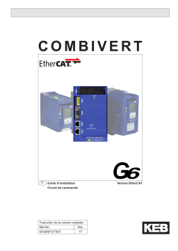 KEB G6 EtherCAT-Control Installation manuel