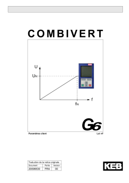 KEB G6 V/f-Control Manuel du propriétaire