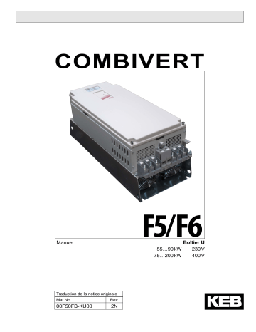 KEB F5/F6 Boîtier U Installation manuel | Fixfr