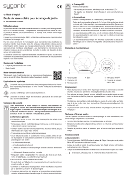 Sygonix SY-4673698 Solar garden light LED (monochrome) 0.02 W Warm white Clear Manuel du propriétaire