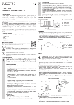 Sygonix SY-4677502 Solar outdoor wall light Manuel du propriétaire