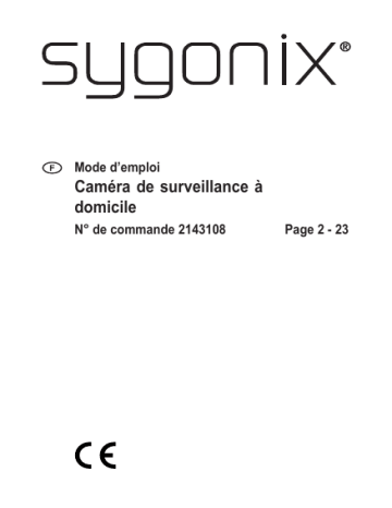 Sygonix SY-4286216 CCTV camera 64 GB 4,3 mm Manuel du propriétaire | Fixfr