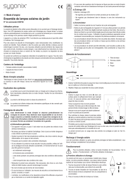 Sygonix SY-4677492 LED garden light 3-piece set LED (monochrome) 0.07 W Warm white Black Manuel du propriétaire