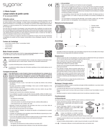 Sygonix SY-4677496 LED garden light SMD LED 4.95 W Warm white Dark grey Manuel du propriétaire | Fixfr