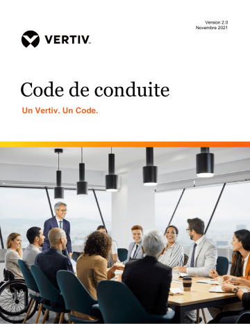 Vertiv Code of Conduct - Version 2.0 Manuel utilisateur | Fixfr