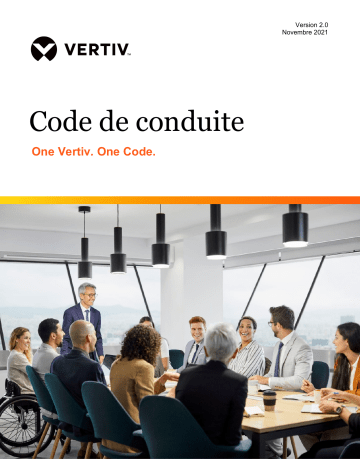 Vertiv Code of Conduct - Version 2.0 Manuel utilisateur | Fixfr