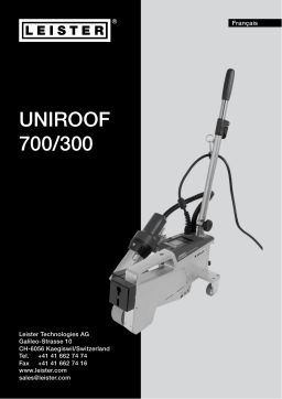 Leister Uniroof 700 Mode d'emploi