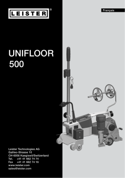 Leister UNIFLOOR 500 Mode d'emploi