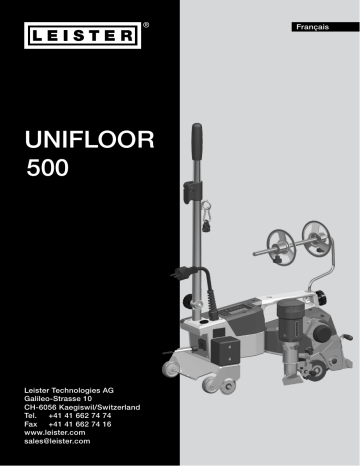 Leister UNIFLOOR 500 Mode d'emploi | Fixfr
