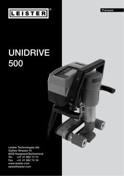 Leister Unidrive 500 Mode d'emploi