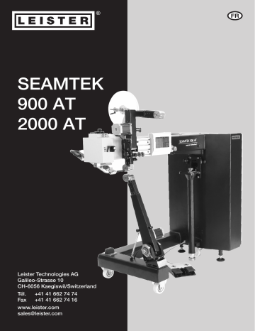 SEAMTEK 900 AT | Leister SEAMTEK 2000 AT Mode d'emploi | Fixfr