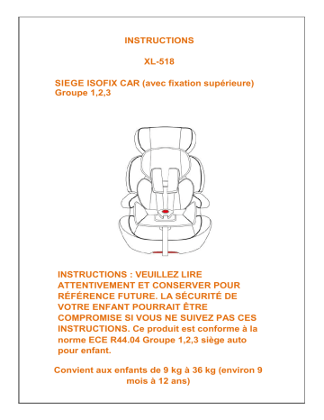 Xomax XL-518 Manuel du propriétaire | Fixfr