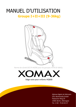 Xomax HQ668 Manuel du propriétaire