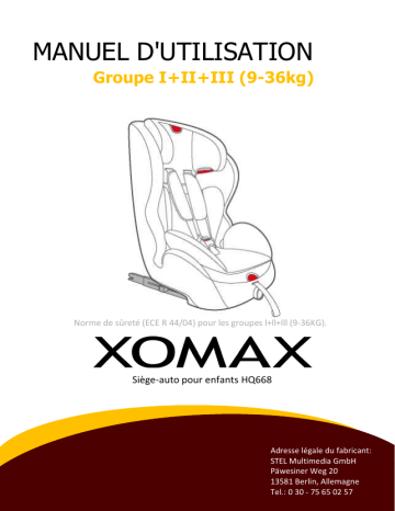 Xomax HQ668 Manuel du propriétaire | Fixfr