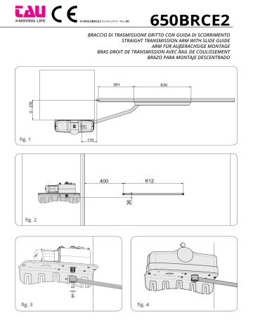 Tau 650BRCE2 Straight arm Manuel du propriétaire | Fixfr