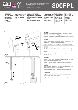 Tau 800FPL Wall-mounted fork support Manuel du propriétaire