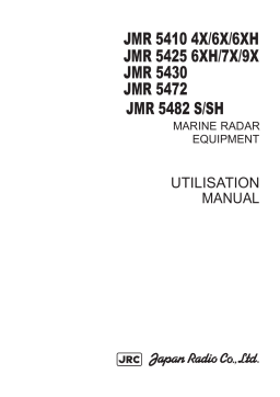 JRC JMR-5400 Sea Radar CAT-1 and CAT-2 Manuel du propriétaire