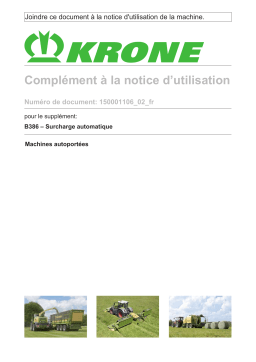 Krone EzBA Überladeautomatik (B386) Mode d'emploi