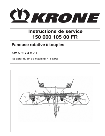 Krone KW 5.52 / 4 x 7 T Mode d'emploi | Fixfr