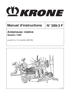 Krone Swadro 1250 Mode d'emploi