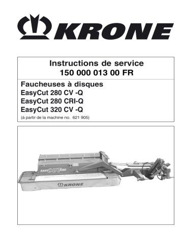 Krone EasyCut 280 CV-Q_CRI-Q_320 CV-Q Mode d'emploi | Fixfr