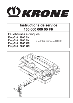 Krone EasyCut 2800, 3200 (CV,CRI) Mode d'emploi