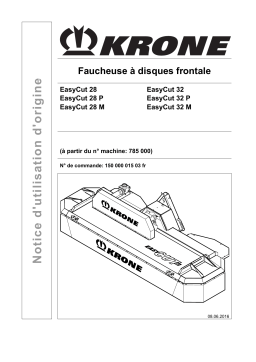 Krone EasyCut 28, EasyCut 28 P, EasyCut 28 M, EasyCut 32, EasyCut 32 P,EasyCut 32 M Mode d'emploi