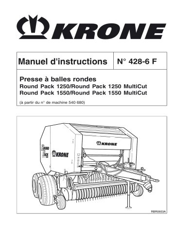 Krone Round Pack 1250_1550 Mode d'emploi | Fixfr