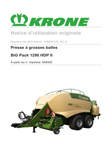 Krone BiG Pack 1290 HDP II Mode d'emploi | Fixfr