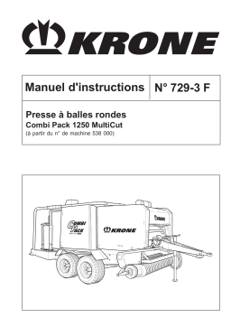 Krone Combi Pack 1250 MultiCut Mode d'emploi