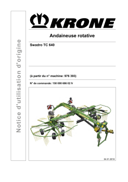 Krone Swadro TC 640 Mode d'emploi