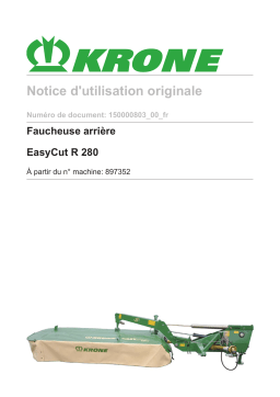 Krone EasyCut R 280 Mode d'emploi